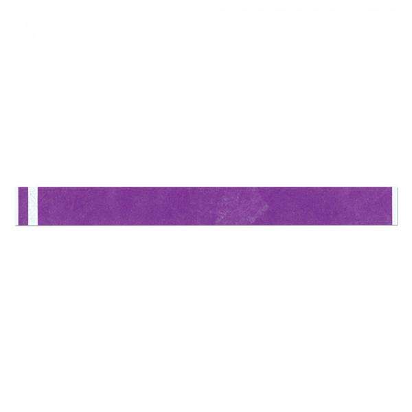 Wristband Identification Short Stay Tyvek Purple Adult 1000/Box